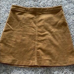 corduroy mini skirt